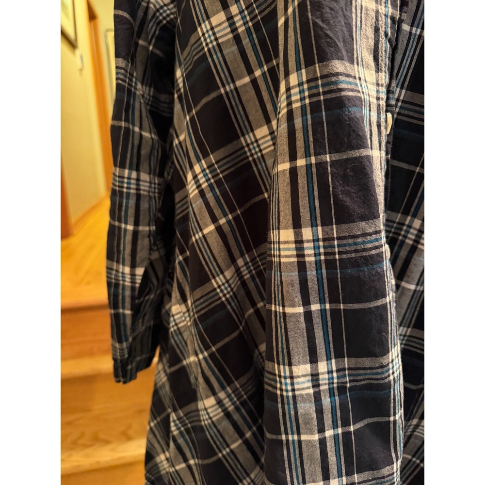 Extra large plaid button up flair shirt by Tulip - Picture 9 of 16